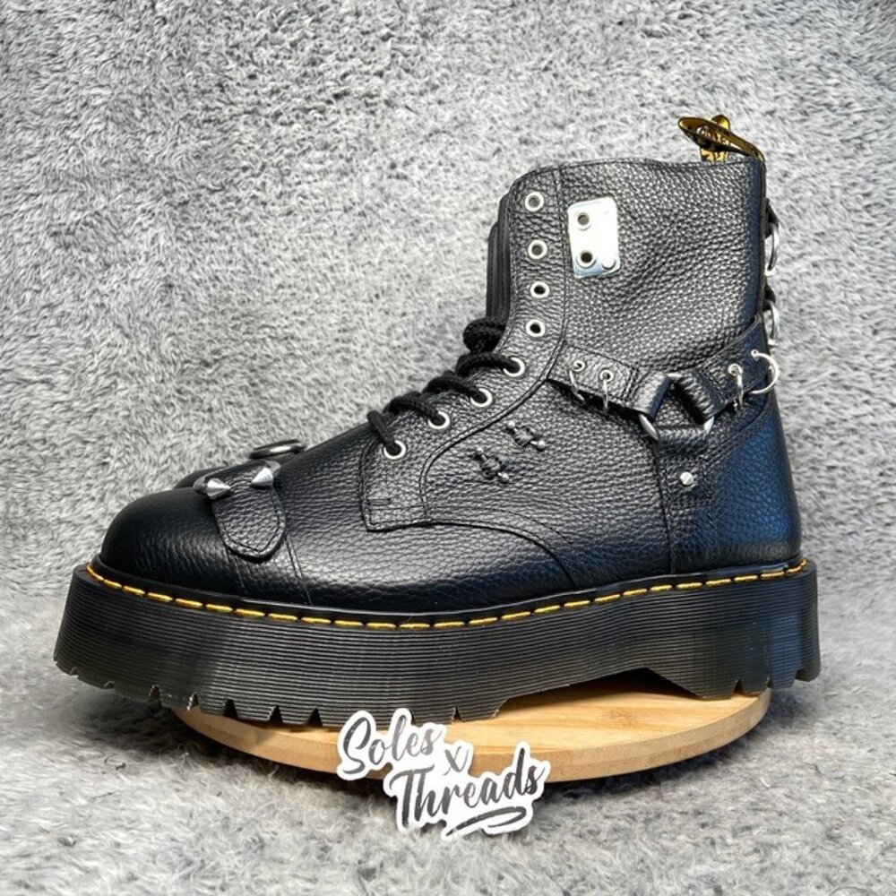 Dr. Martens Jadon HDW Piercing Milled Nappa Leather Platform Boot Size 14 Men - Picture 4 of 7